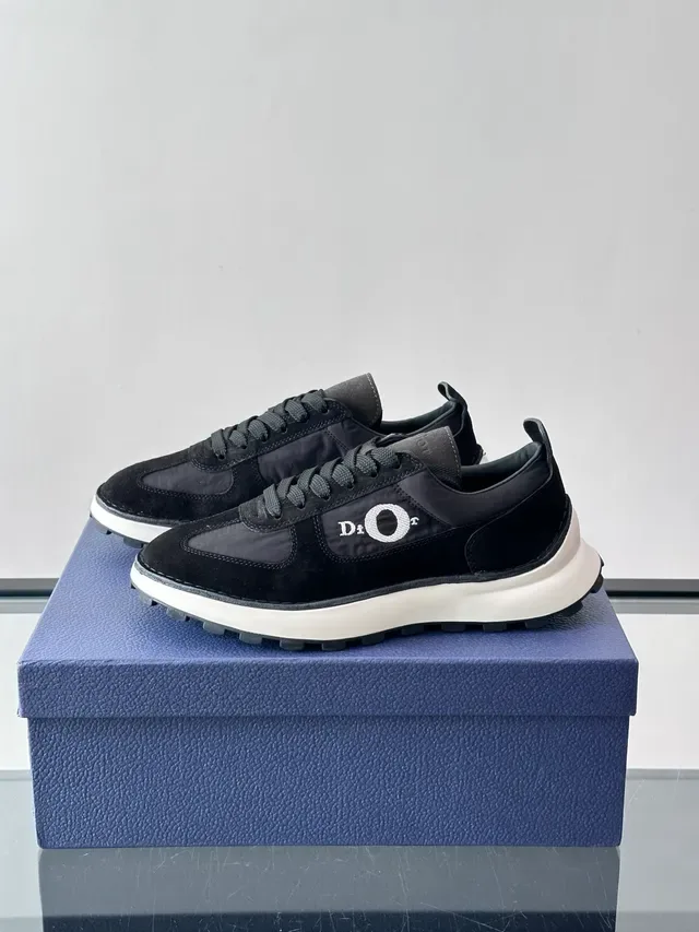 Dior B27 Black Suede and Nylon Lifestyle Sneakers 5