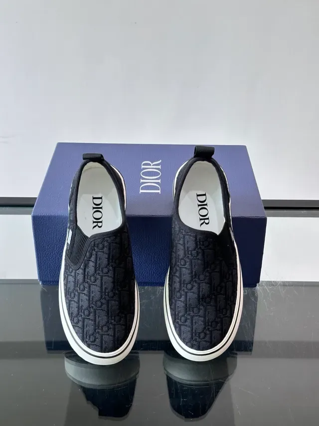 Dior B27 Monogram Slip-On Lifestyle Sneakers 4
