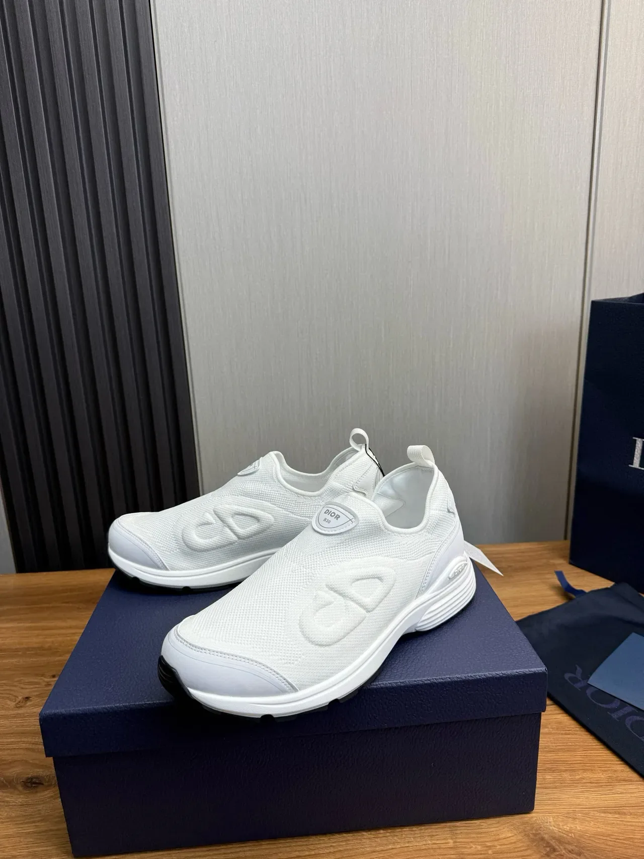 Dior B30 Chaussures Lifestyle Slip-On Blanches 3