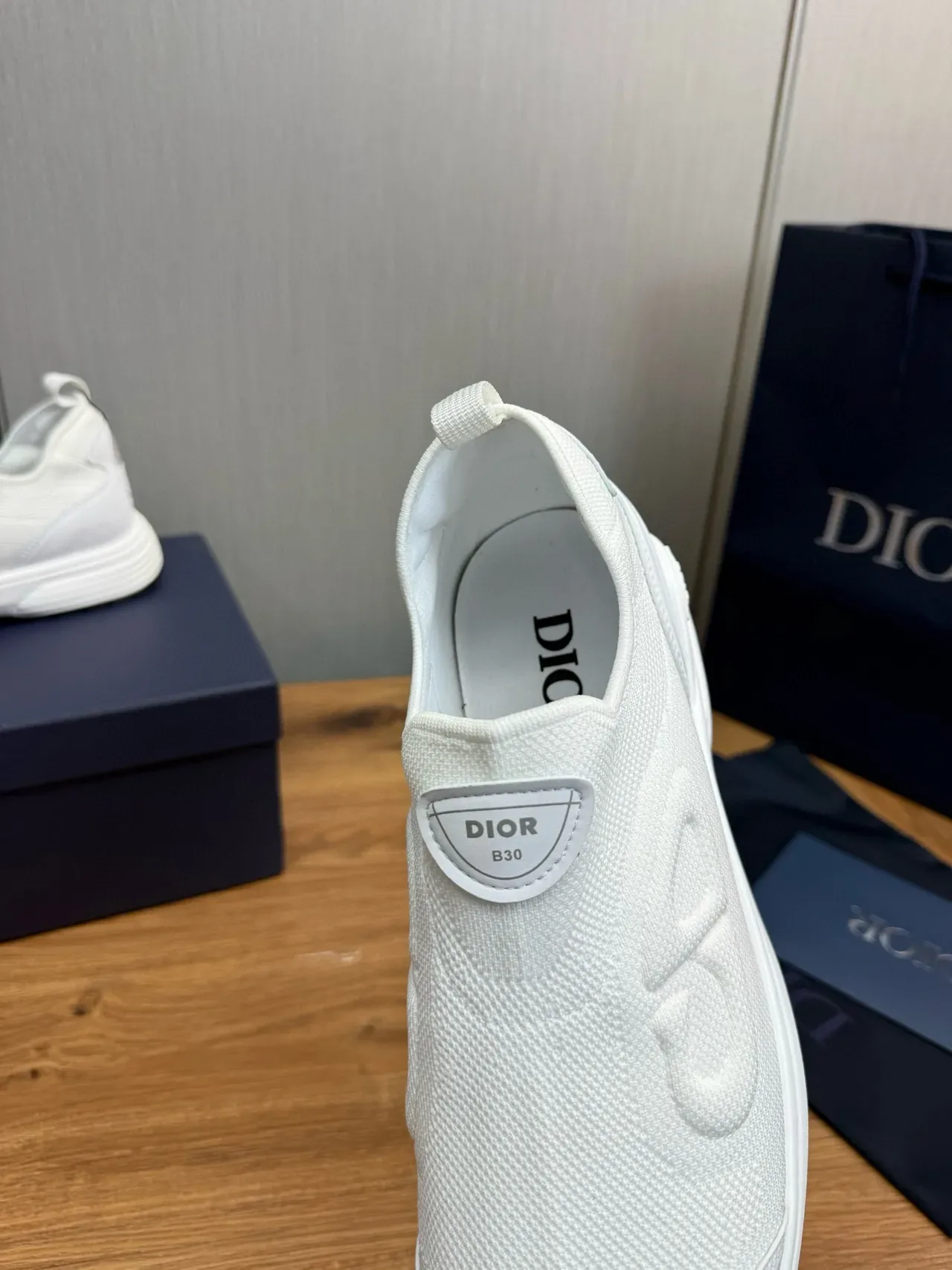 Dior B30 Chaussures Lifestyle Slip-On Blanches 8