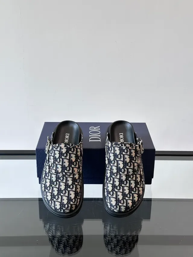 Dior Beige Black Monogrammed Canvas Buckle Strap Casual Shoes 3
