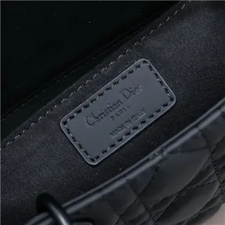 Dior Lady Black Quilted Cannage Top-Handle Handbag 3
