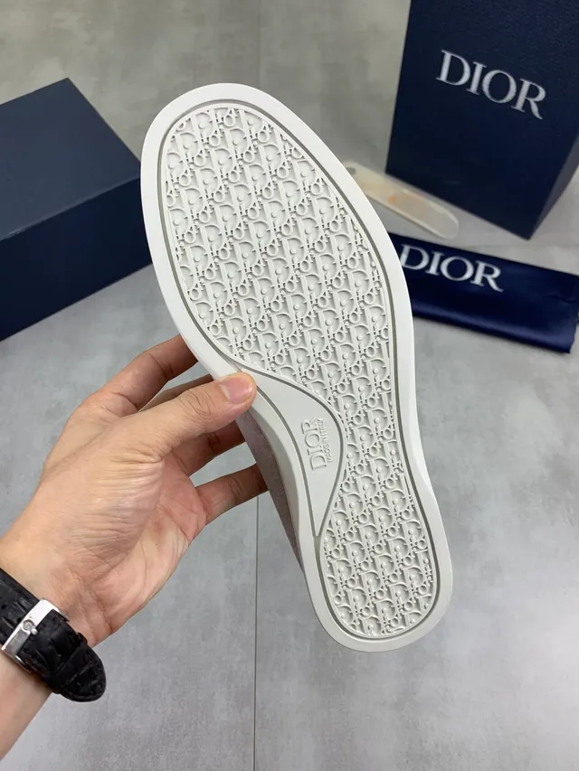 Dior mocassim bege branco camurça parte superior Moc-Toe costura mocassim 2