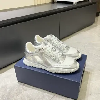 Dior 银白色金属合成鞋面橡胶底生活方式运动鞋