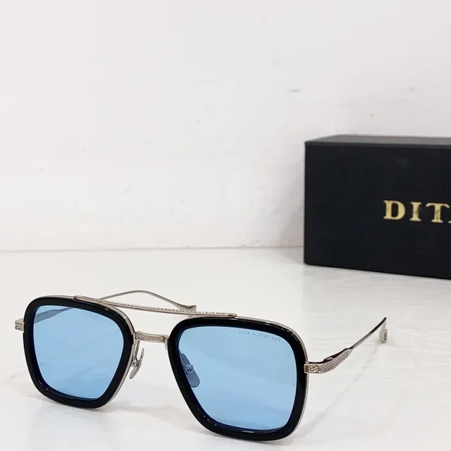 DITA أسود رمادي إطار مستطيل سميك قنطرة مزدوجة نظارات بصرية 3