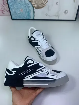 Dolce & Gabbana 1984 Black White Gray Lifestyle Sneakers 5