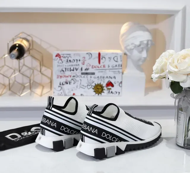 Dolce & Gabbana Speed Trainer White Black Lifestyle Sneakers 3