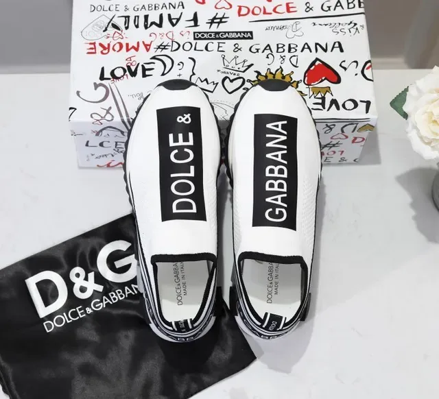 Dolce & Gabbana Speed Trainer White Black Lifestyle Sneakers 4