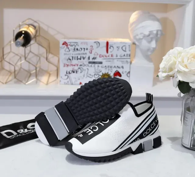 Dolce & Gabbana Speed Trainer White Black Lifestyle Sneakers 5
