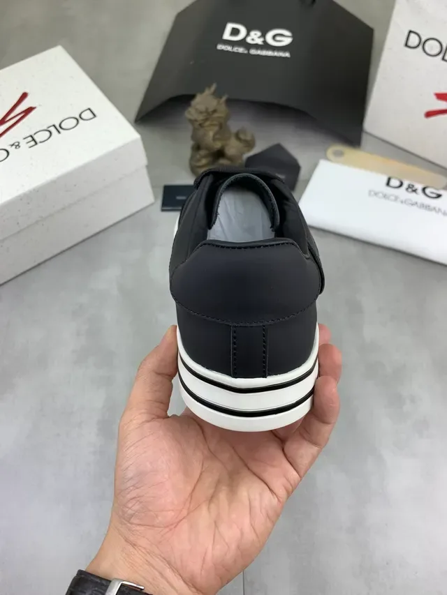 Dolce & Gabbana Black Mesh and Suede Lifestyle Sneakers 3