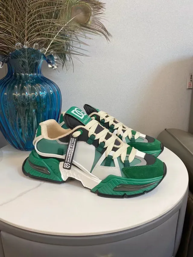 Dolce & Gabbana Sneakers Chunky Semelle Verte Blanche Multi-Panel Layered Upper 2