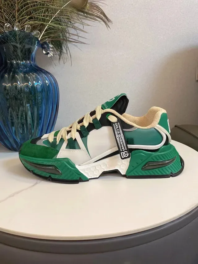 Dolce & Gabbana Sneakers Chunky Semelle Verte Blanche Multi-Panel Layered Upper 5