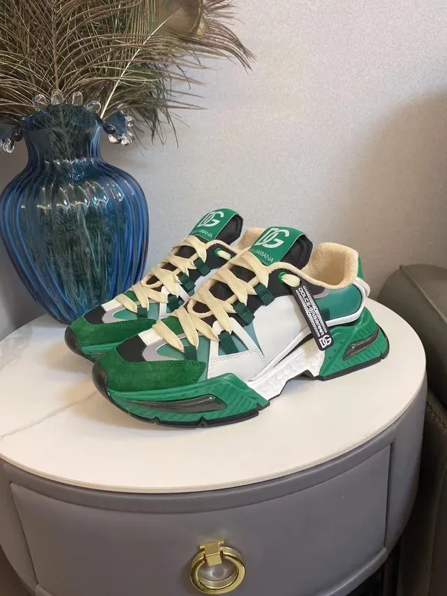 Dolce & Gabbana Sneakers Chunky Semelle Verte Blanche Multi-Panel Layered Upper 7