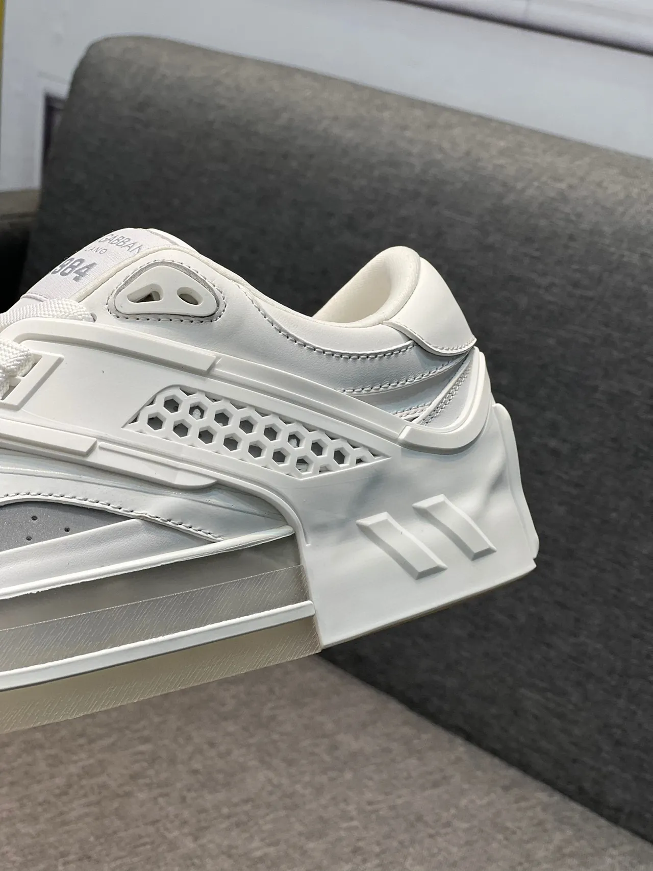 Dolce & Gabbana Sneaker Lifestyle Blanco Beige Low-Top Capas Superpuestas Sneakers Lifestyle 9