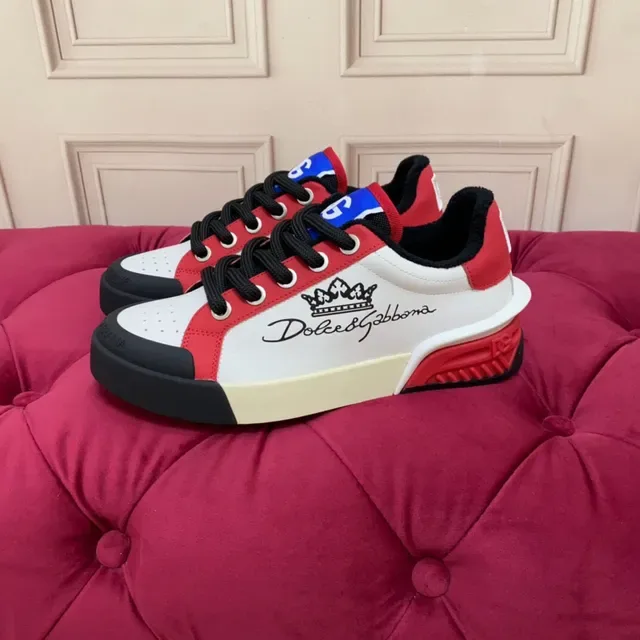 Dolce & Gabbana NS1 Blanc Rouge Noir Chaussures Lifestyle 4