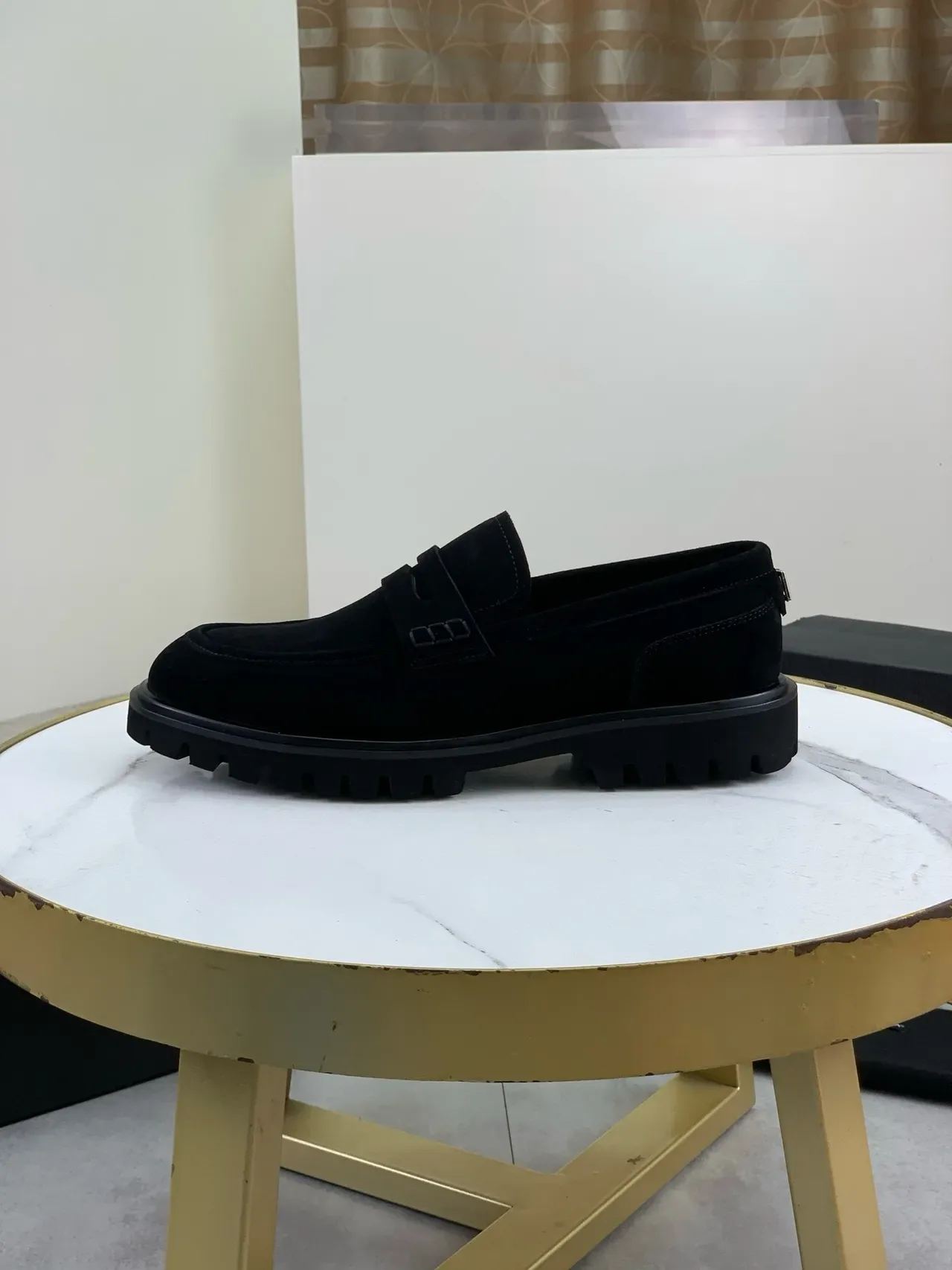 Mocasin Penny Dolce & Gabbana Negro Ante con Correa 6