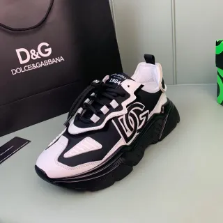 Dolce & Gabbana Track Trainer sneakers noires et blanches chunky