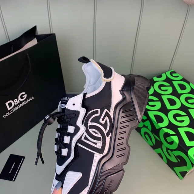 Dolce & Gabbana Track Trainer Black and White Chunky Sneakers 2