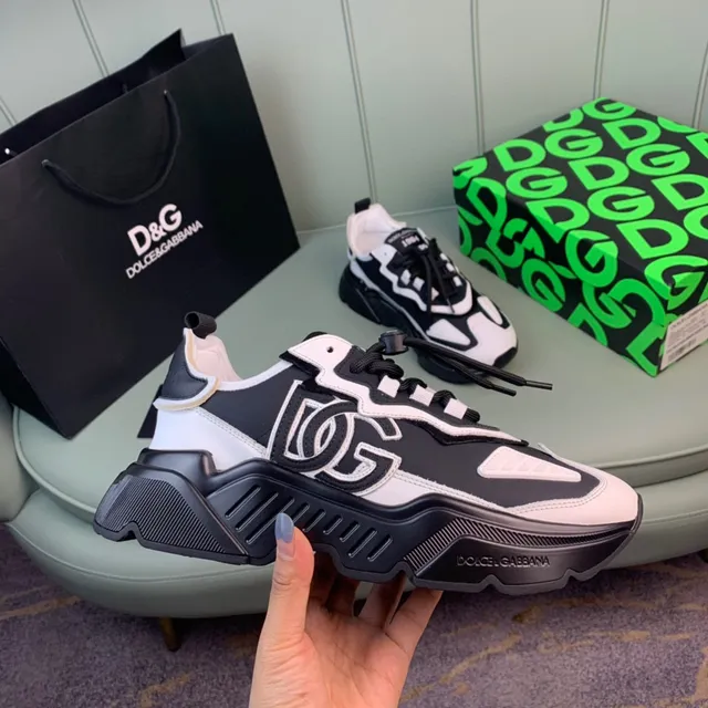 Dolce & Gabbana Track Trainer Black and White Chunky Sneakers 4