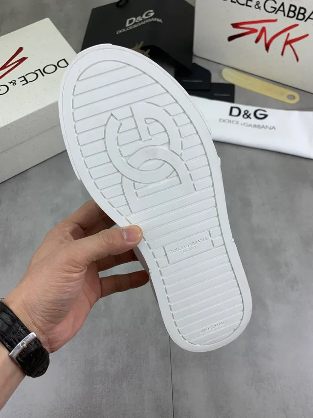 Dolce & Gabbana White Monochrome Sculpted Sole Chunky Sneakers 2