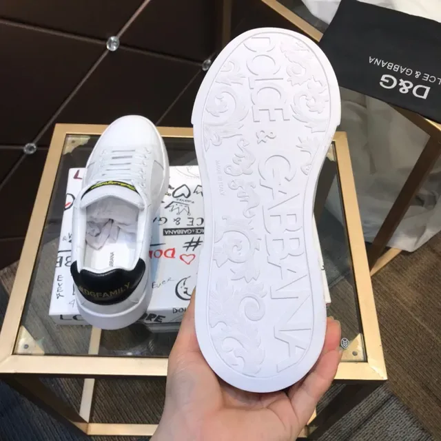 Dolce & Gabbana baskets lifestyle à plateforme blanches 3
