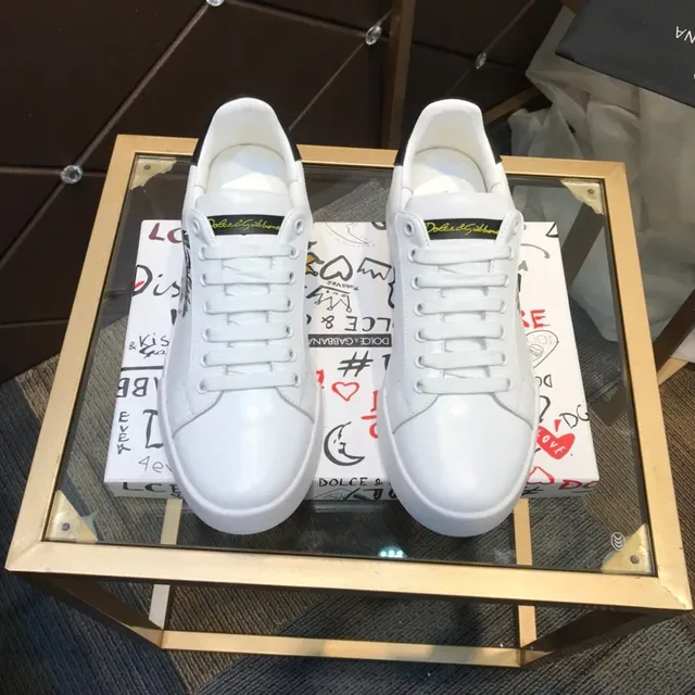 Dolce & Gabbana baskets lifestyle à plateforme blanches 9