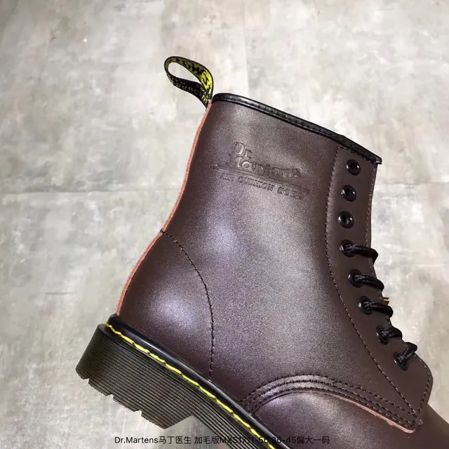 Dr. Martens 1460 Burgundy Smooth Leather Martin Boots 14