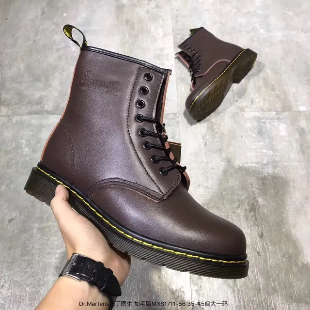 Dr. Martens 1460 Burgundy Smooth Leather Martin Boots 19