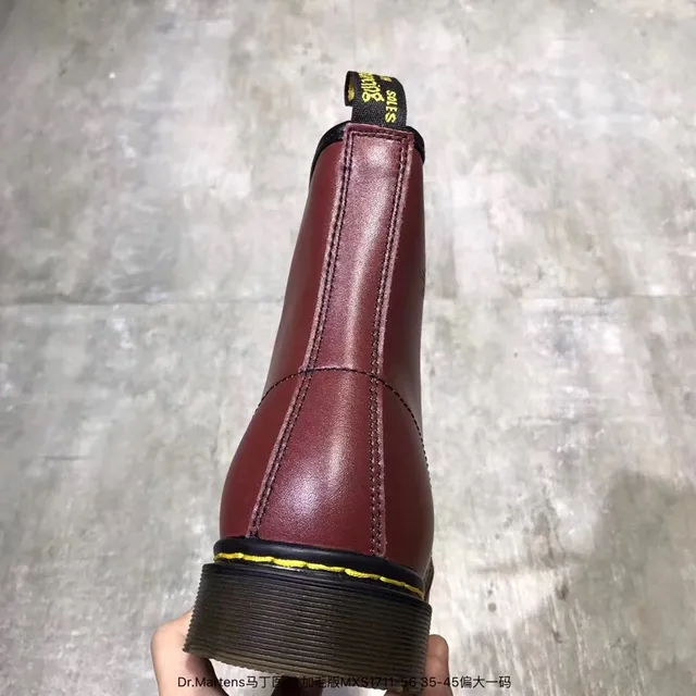Dr. Martens 1460 Burgundy Smooth Leather Martin Boots 22
