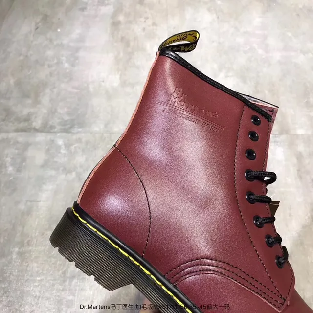Dr. Martens 1460 Burgundy Smooth Leather Martin Boots 23