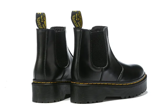 Dr. Martens Jadon Black Leather Platform Chelsea Boots 4