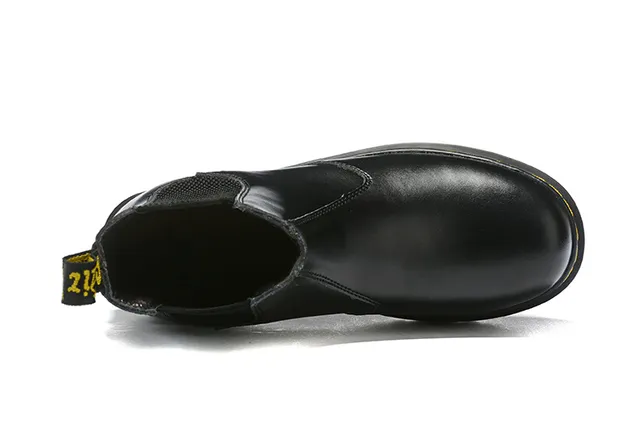 Dr. Martens Jadon Black Leather Platform Chelsea Boots 5
