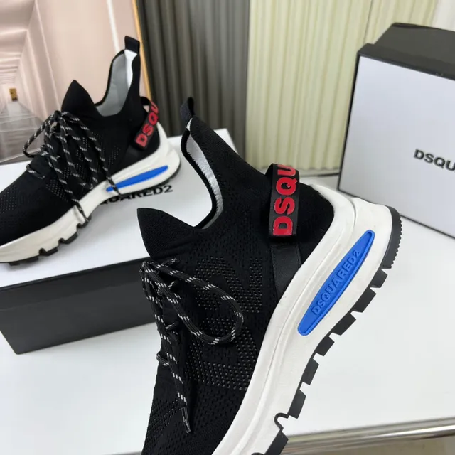 Dsquared2 ICON কালো নিট সক-ফিট জীবনযাত্রা স্নিকার 3