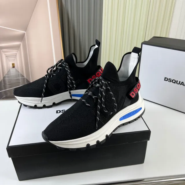Dsquared2 ICON কালো নিট সক-ফিট জীবনযাত্রা স্নিকার 8