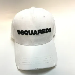 Dsquared2 ICON সাদা সিলাই করা বেসবল ক্যাপ