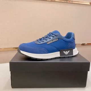 Emporio Armani Blue and White Lifestyle Sneaker