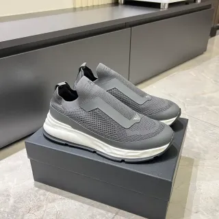 Emporio Armani EA7 Zapatillas Lifestyle Gris De Punto Slip-On