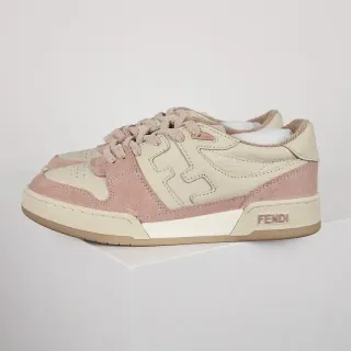Fendi 粉色米色 低帮 混合材质 生活方式运动鞋