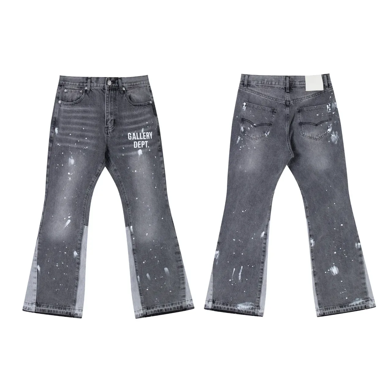 Gallery Dept بناط جين flared distressed برذاذ الطلاء 2