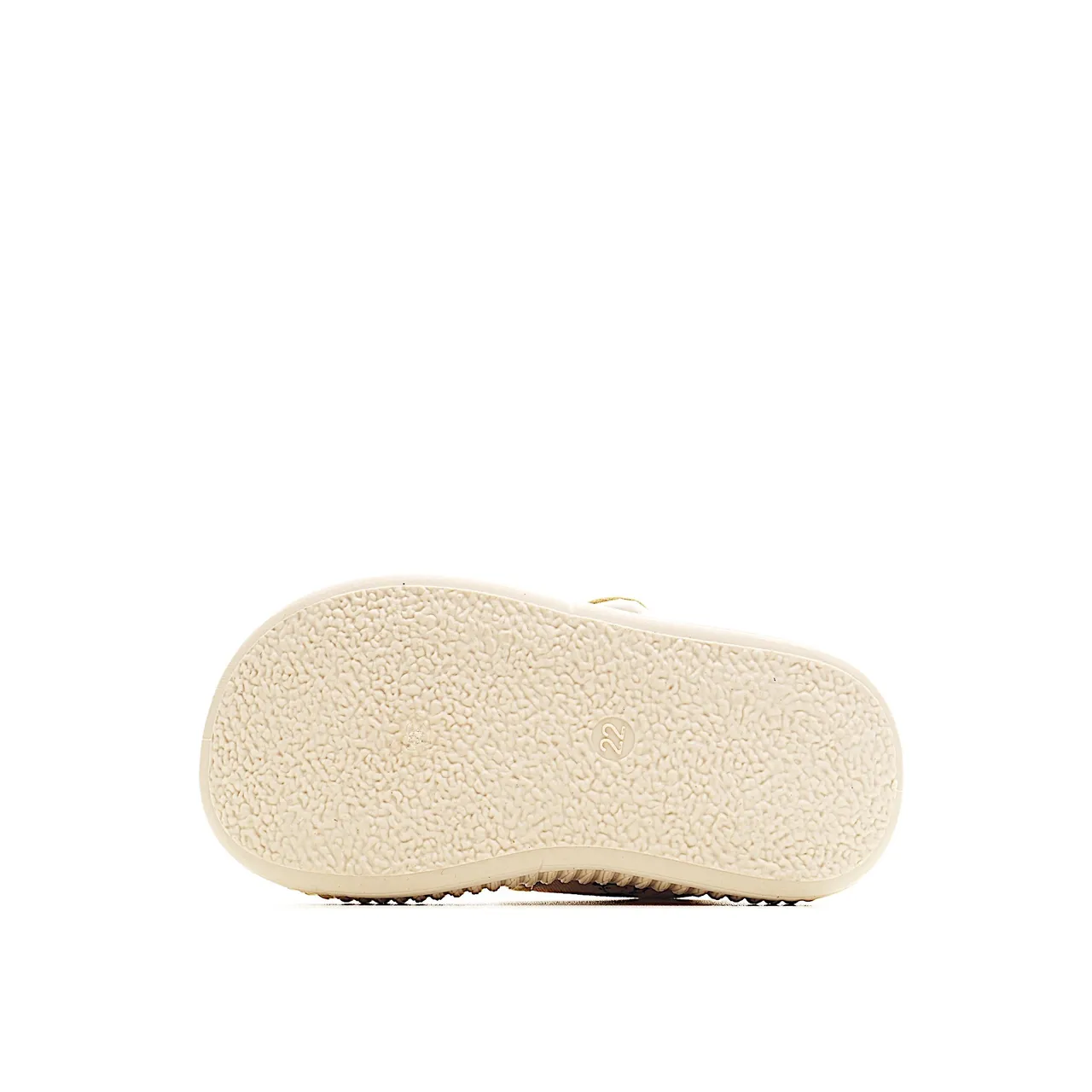 Zapatos Beige Negro Low-Top con Correa Velcro de Lona 9