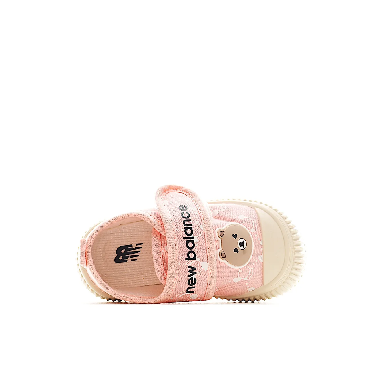 Zapatos Beige Negro Low-Top con Correa Velcro de Lona 18