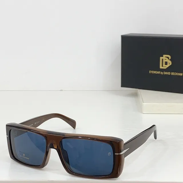 Black Gold Oversized Rectangular Glossy Acetate Sunglasses 6