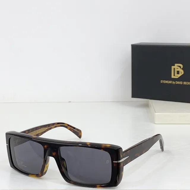 Black Gold Oversized Rectangular Glossy Acetate Sunglasses 8