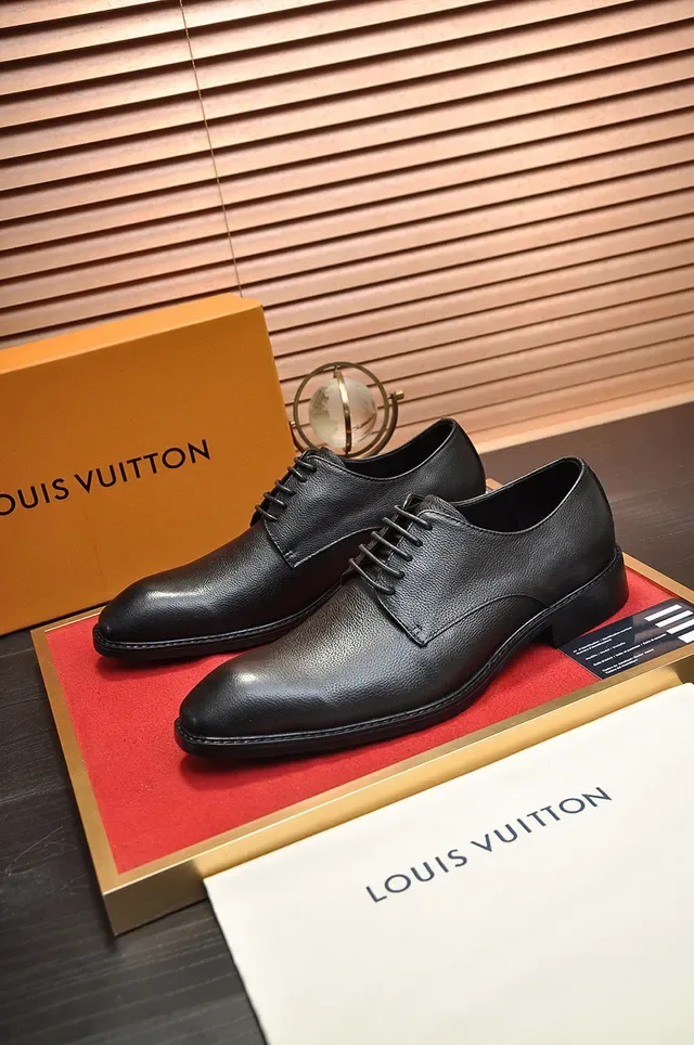 Black Pebbled Leather Cap Toe Oxford Shoes 7