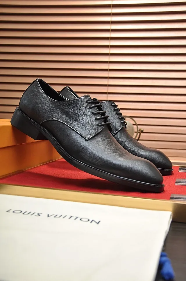 Black Pebbled Leather Cap Toe Oxford Shoes 8