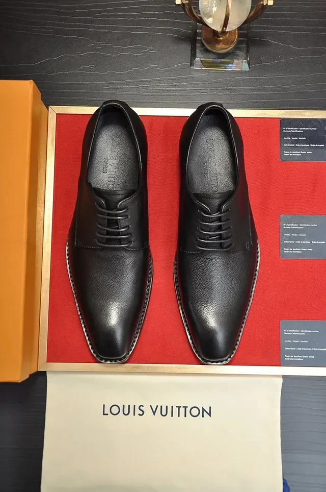Black Pebbled Leather Cap Toe Oxford Shoes 9