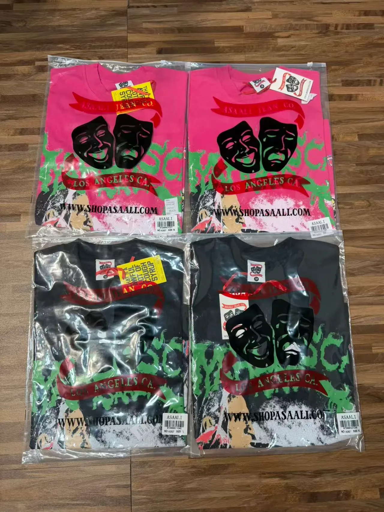 Black Pink Oversized Fit Screen-Printed Graphic T-Shirt 8