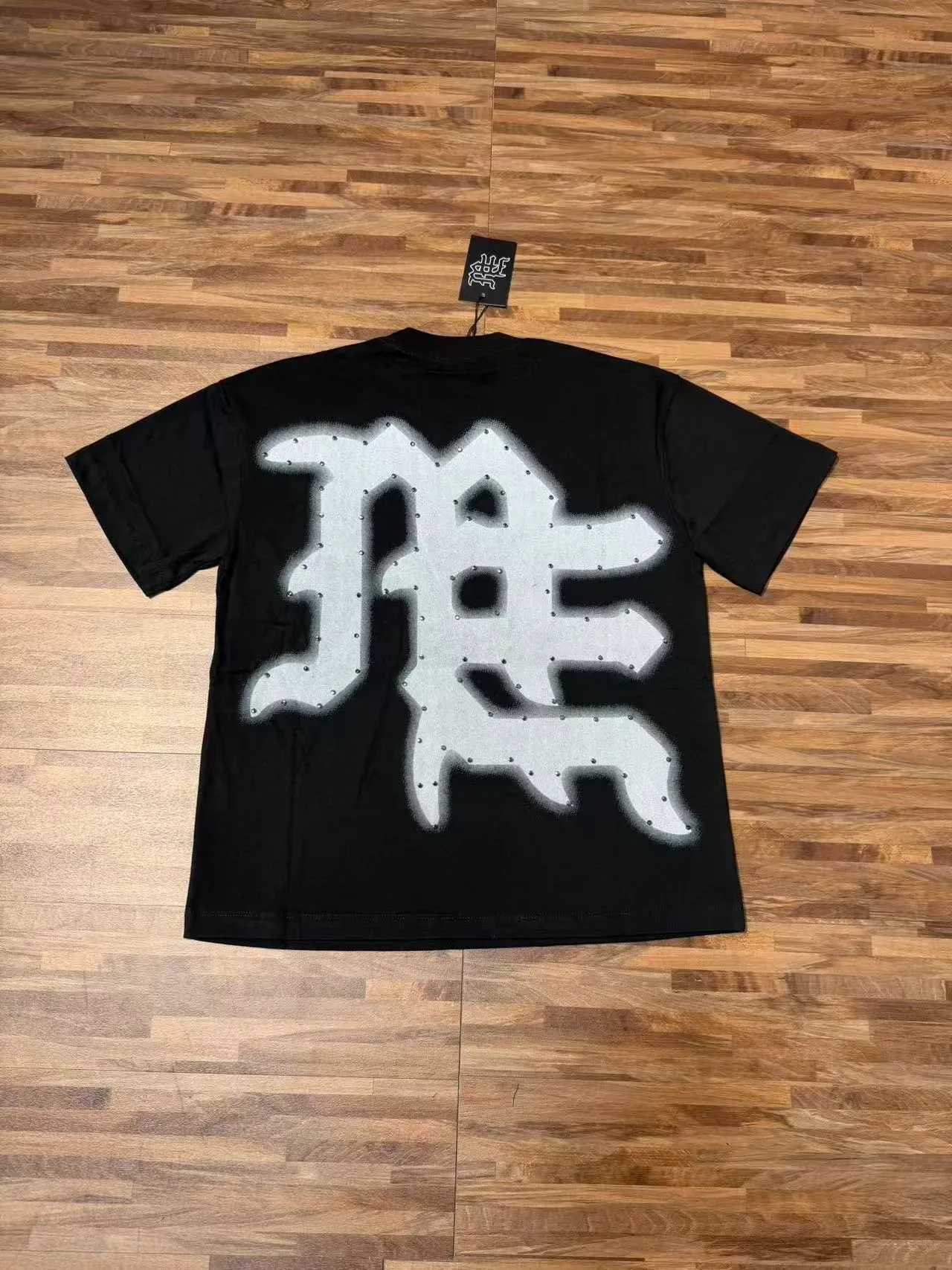 Black Studded 'Emotions Never Die' Graphic T-Shirt 3