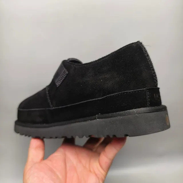 Zapatos Mary Jane de ante negro con plataforma T-strap 4
