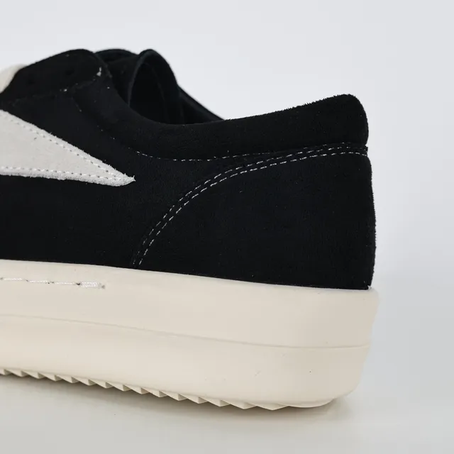 Black White Suede Upper Platform Sole Sneakers 4